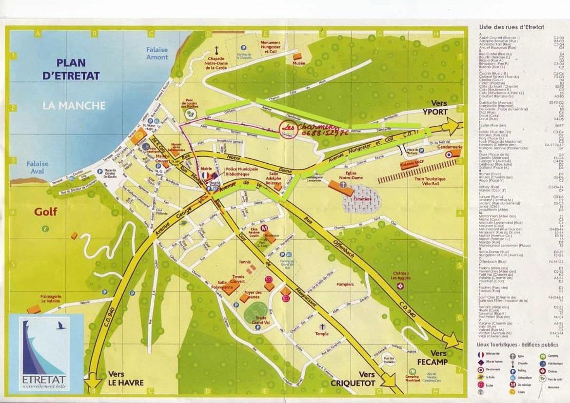 Chambres D'Hotes Les Charmettes Étretat Exteriör bild